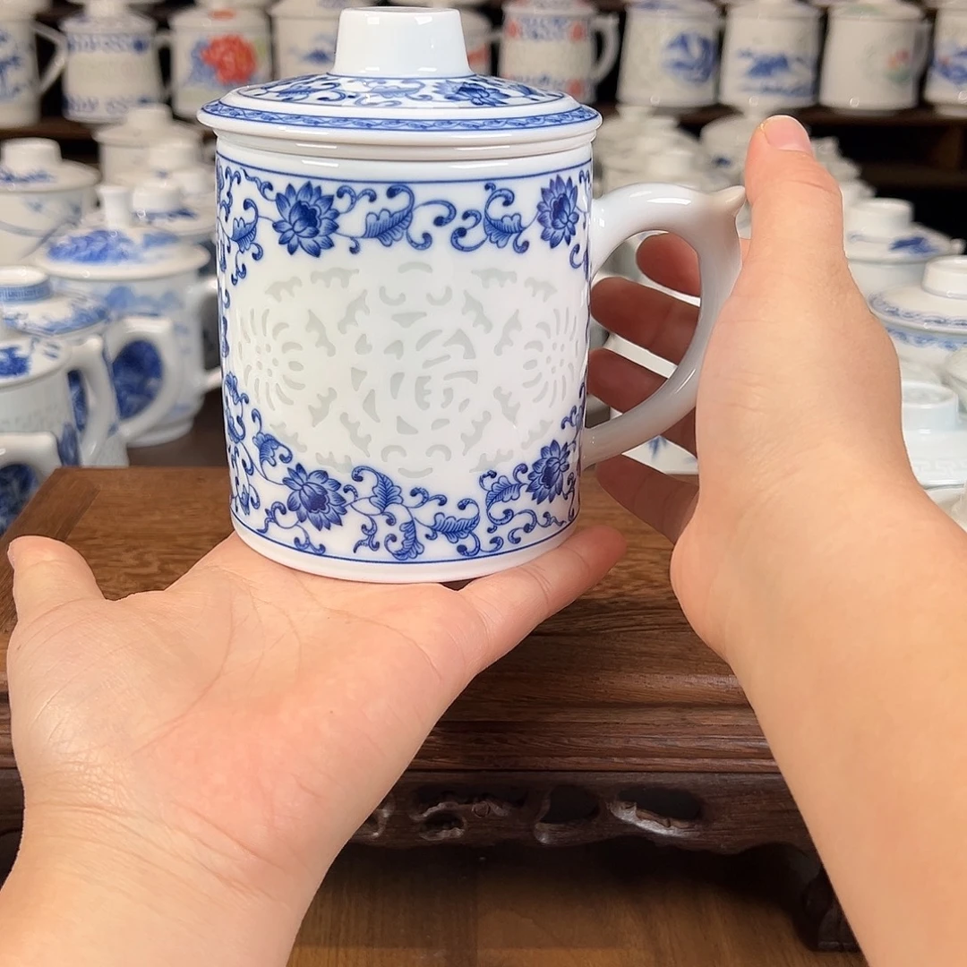 景德镇高温陶瓷办公杯