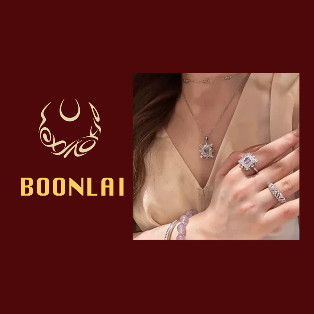 铜合金锆石吊坠 Boonlai 欧美夸张满钻雪花香芋紫吊坠4101