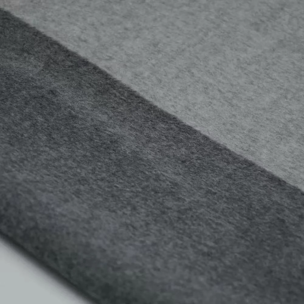 高端精品双面双色深中灰羊绒布料定制商品不支持退货