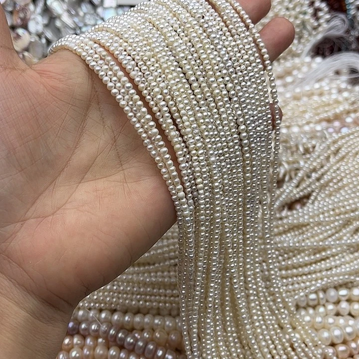 玛瑙/玉髓未镶嵌珠宝半成品一条2.5mm左右珍珠