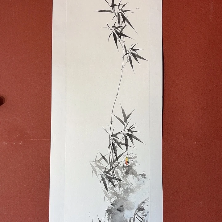 国画听兰老师花鸟