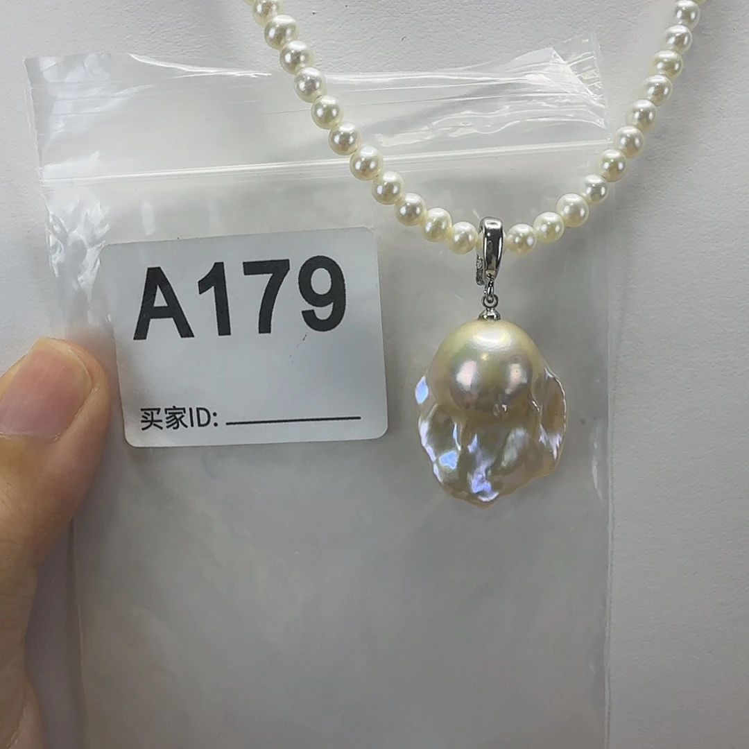 合金吊坠(不含链)淡水珍珠