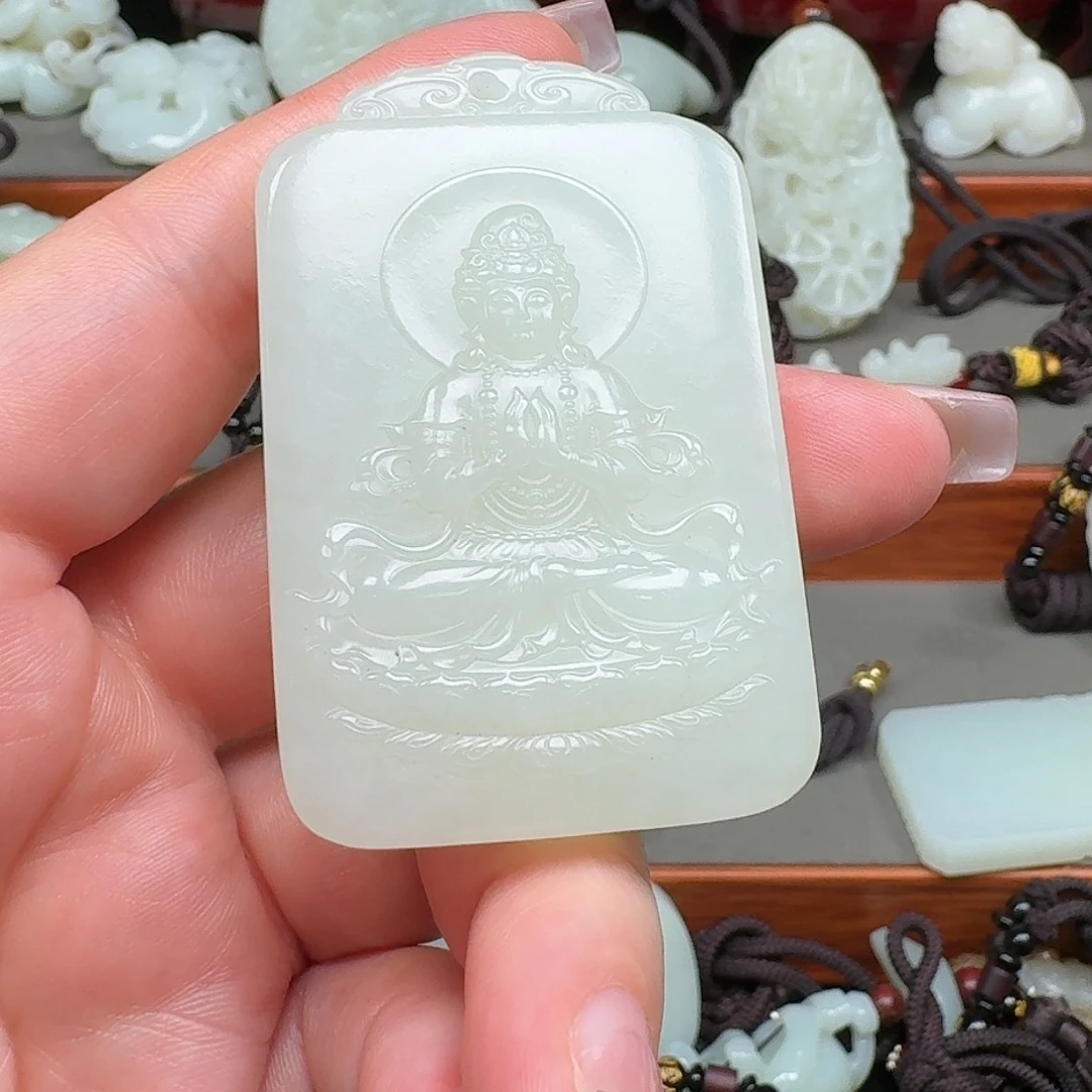 幸***⁸和田玉未镶嵌挂件