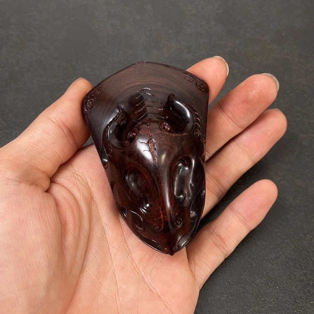 黄花梨/降香黄檀把件盾牌