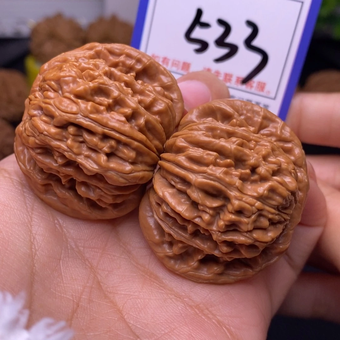 文玩核桃把件42四座楼全品533