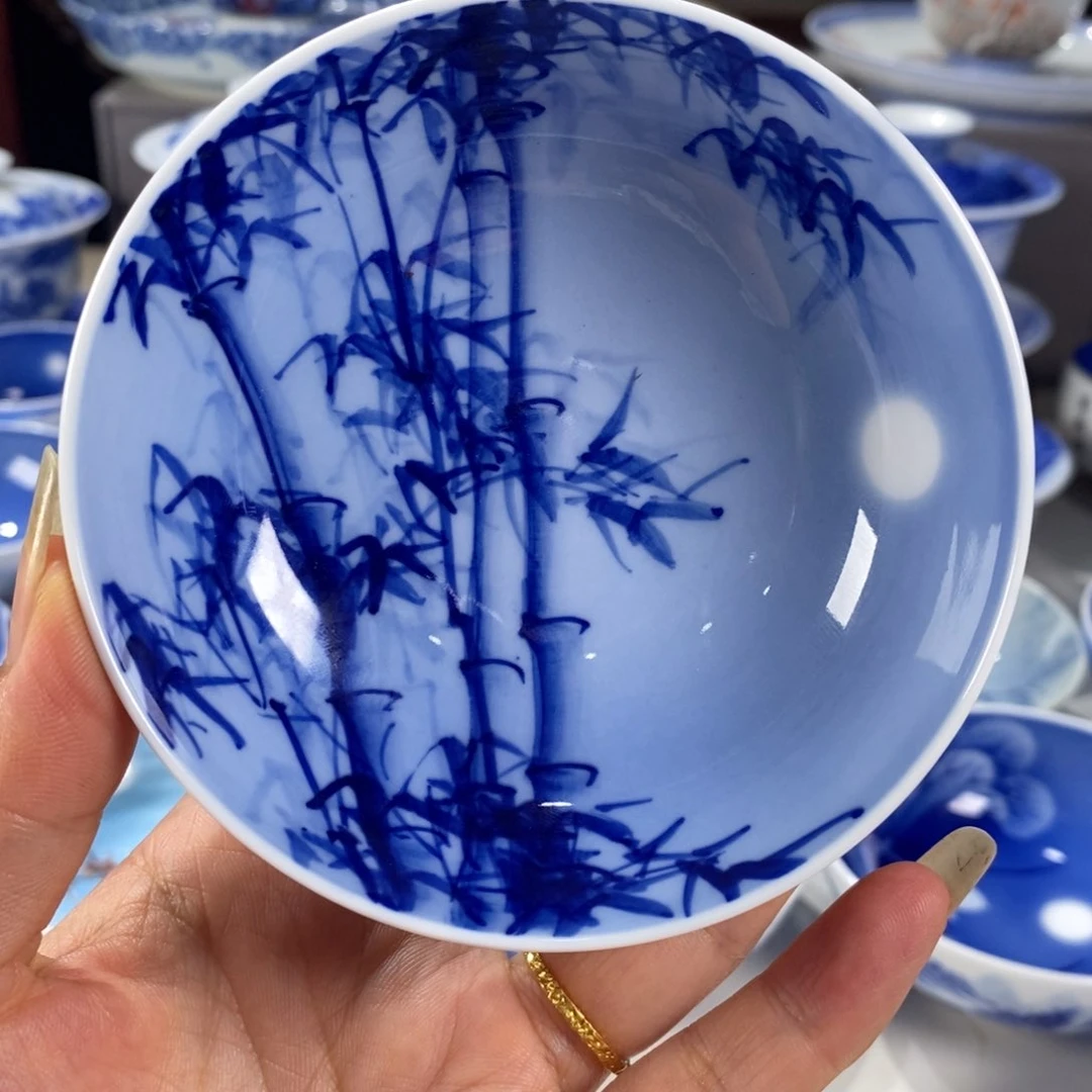 青花竹子主人杯杯