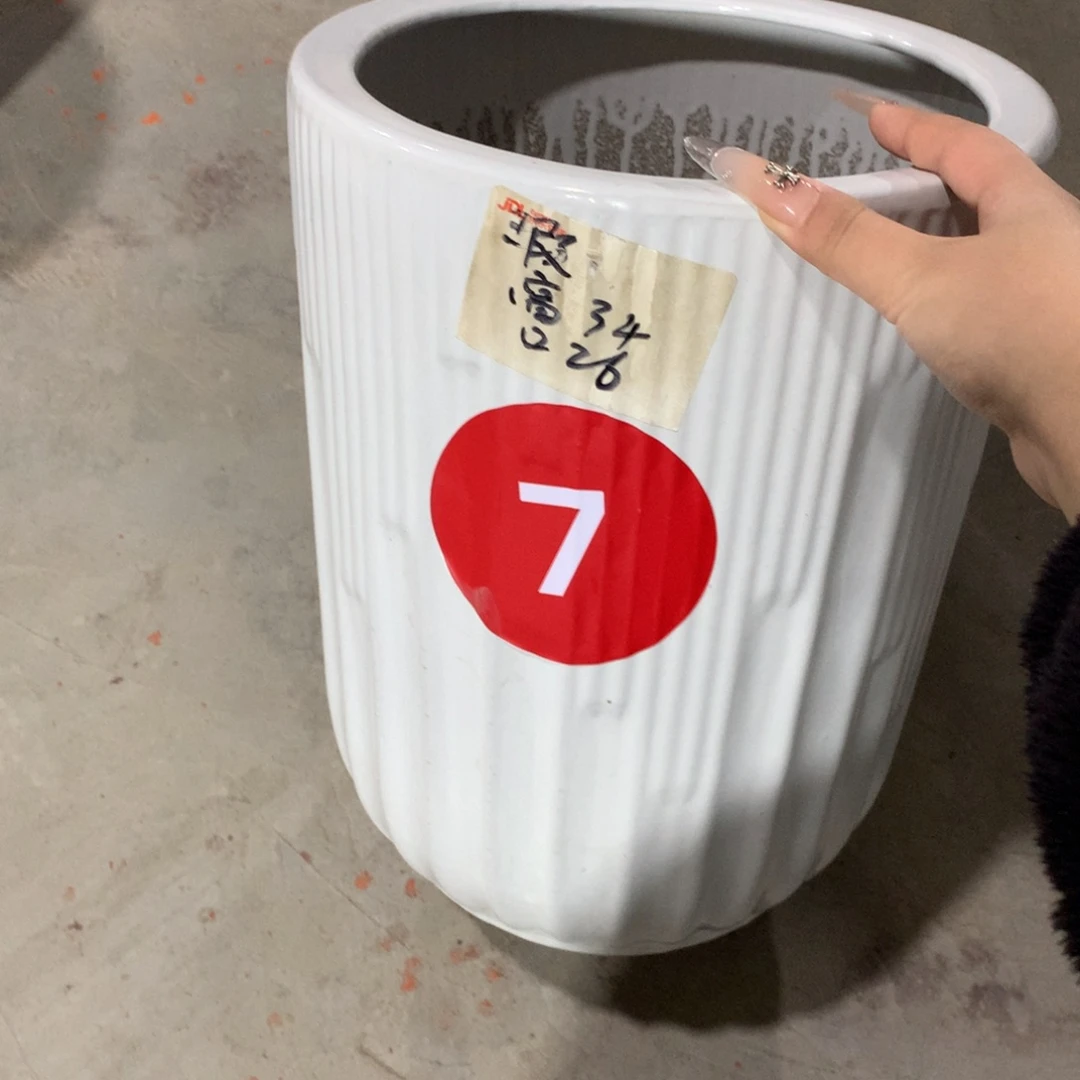 微瑕高温陶瓷花盆