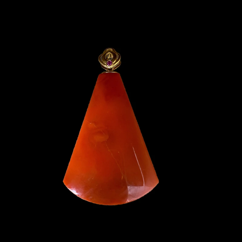 A4055 《万千严选》南红18k吊坠（孤品）