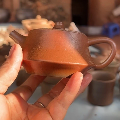 戬谷龙窑柴烧茶壶88