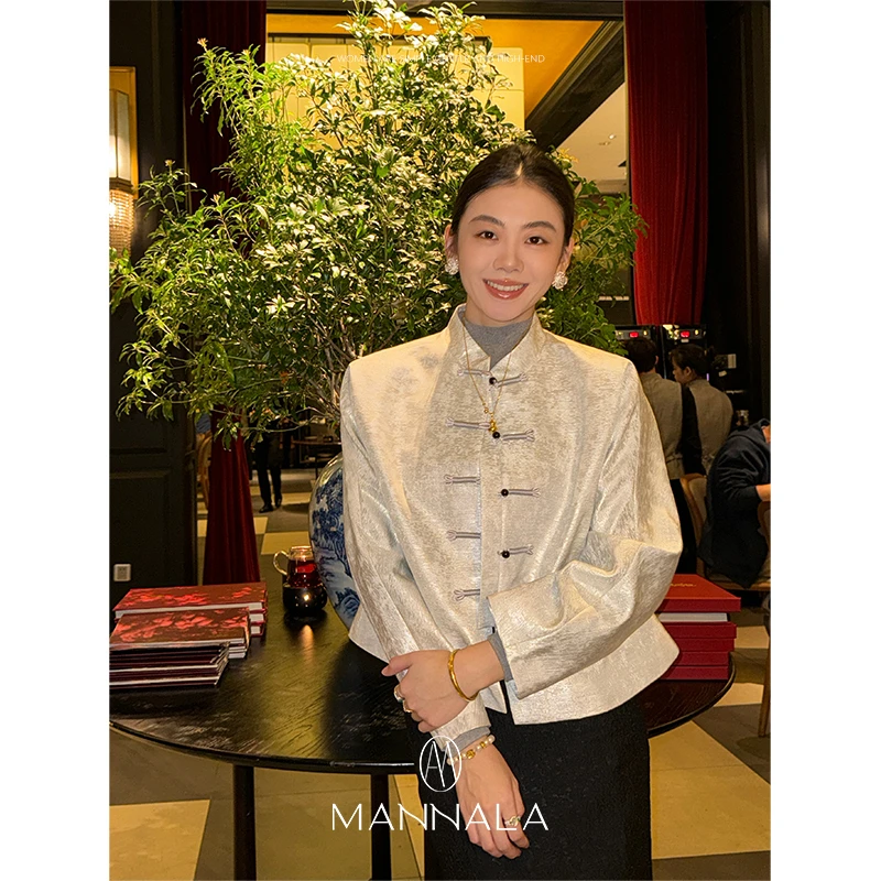 MANNALA丨“琼华” 现代中式盘扣国风外套 Q6116