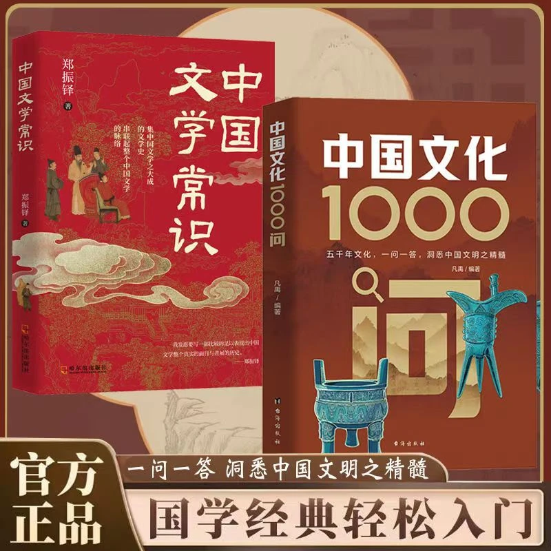 中国文化1000问 文学常识文学史科普百科正版书 领略千年文化魅力