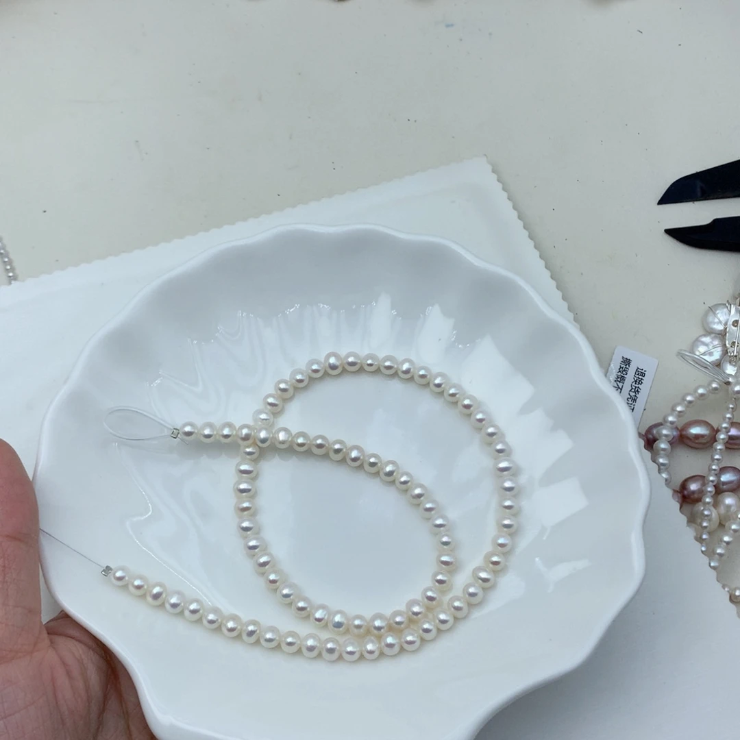 颈饰合金淡水珍珠