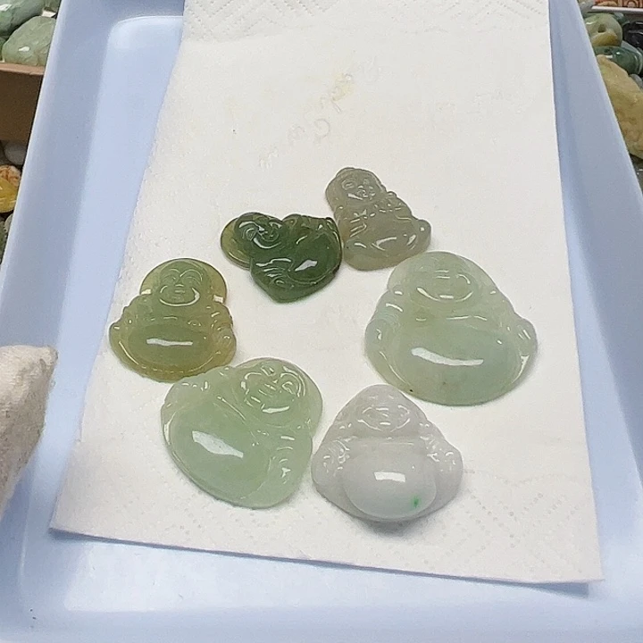 ****画翡翠未镶嵌颈饰天然翡翠0115