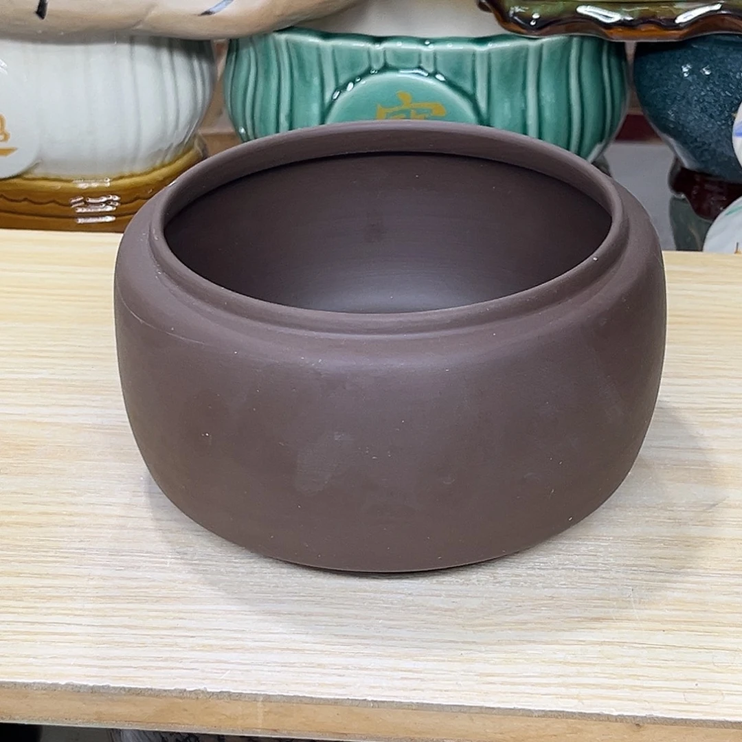陶瓷绿植多肉微瑕花盆口径15*10.5打孔