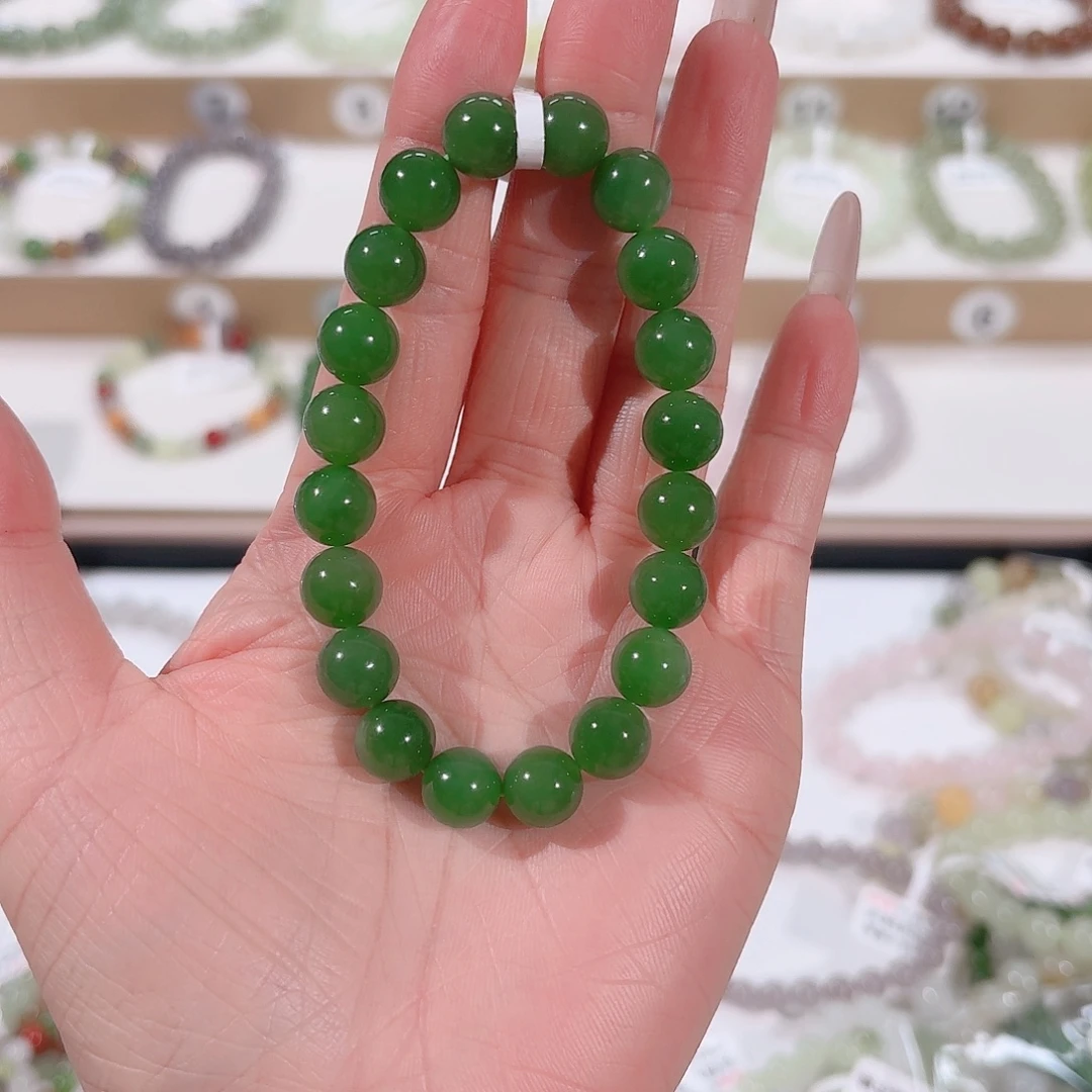 钢***妈和田玉未镶嵌手串v