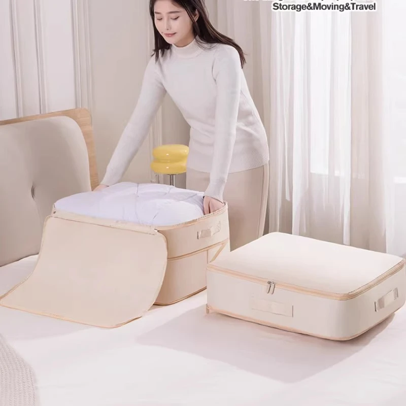 【65L双层大号】被子压缩袋羽绒服衣物拉链收纳袋防潮家用大容量