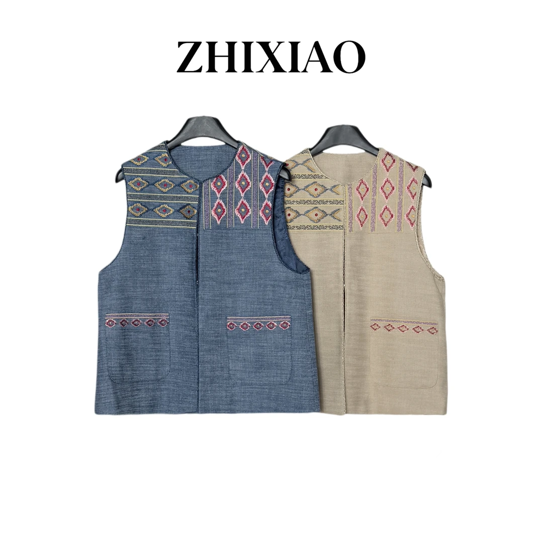 【ZHIXIAO】夏季新款：刺绣马甲外套69978