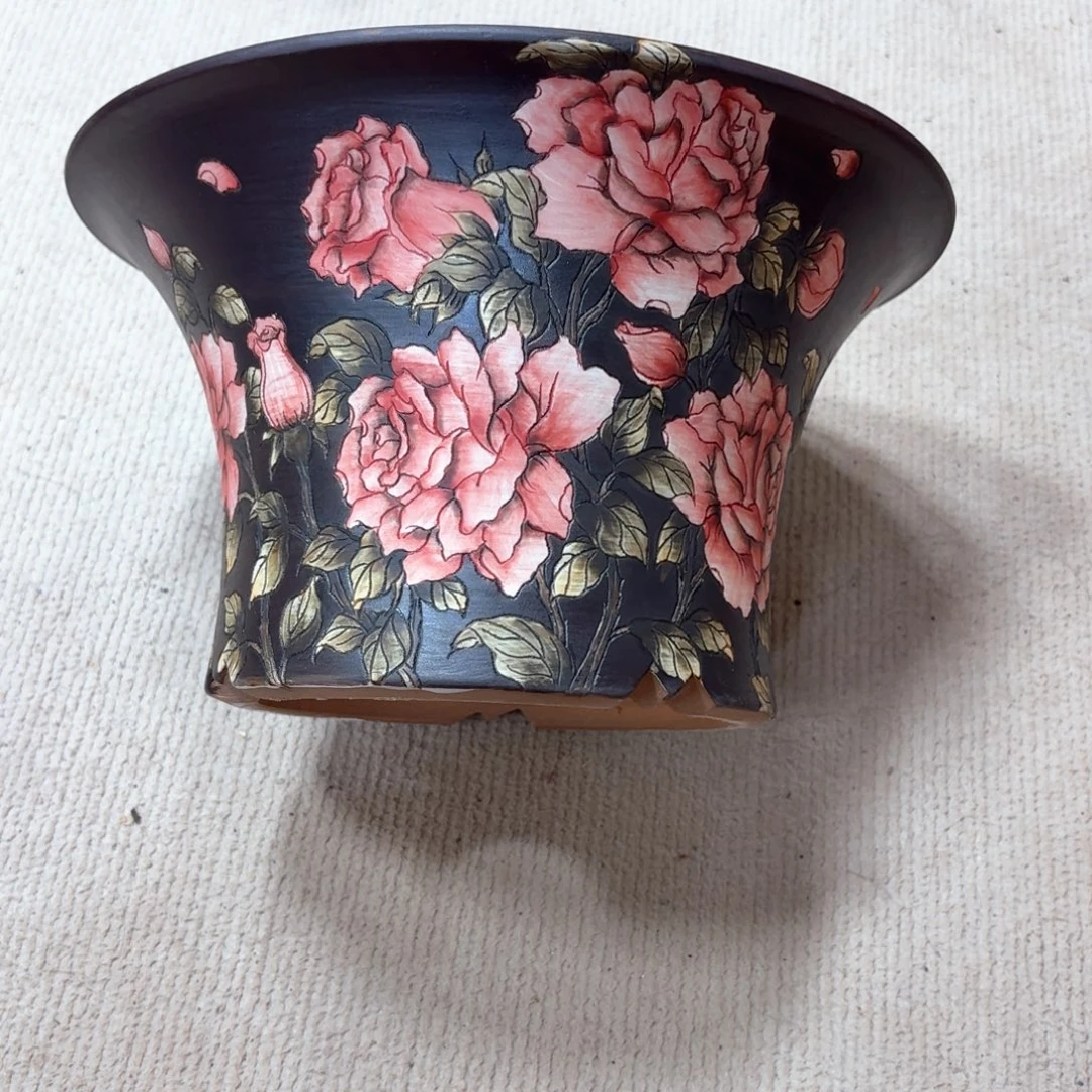 紫***房紫砂花盆陶瓷多肉花盆精品
