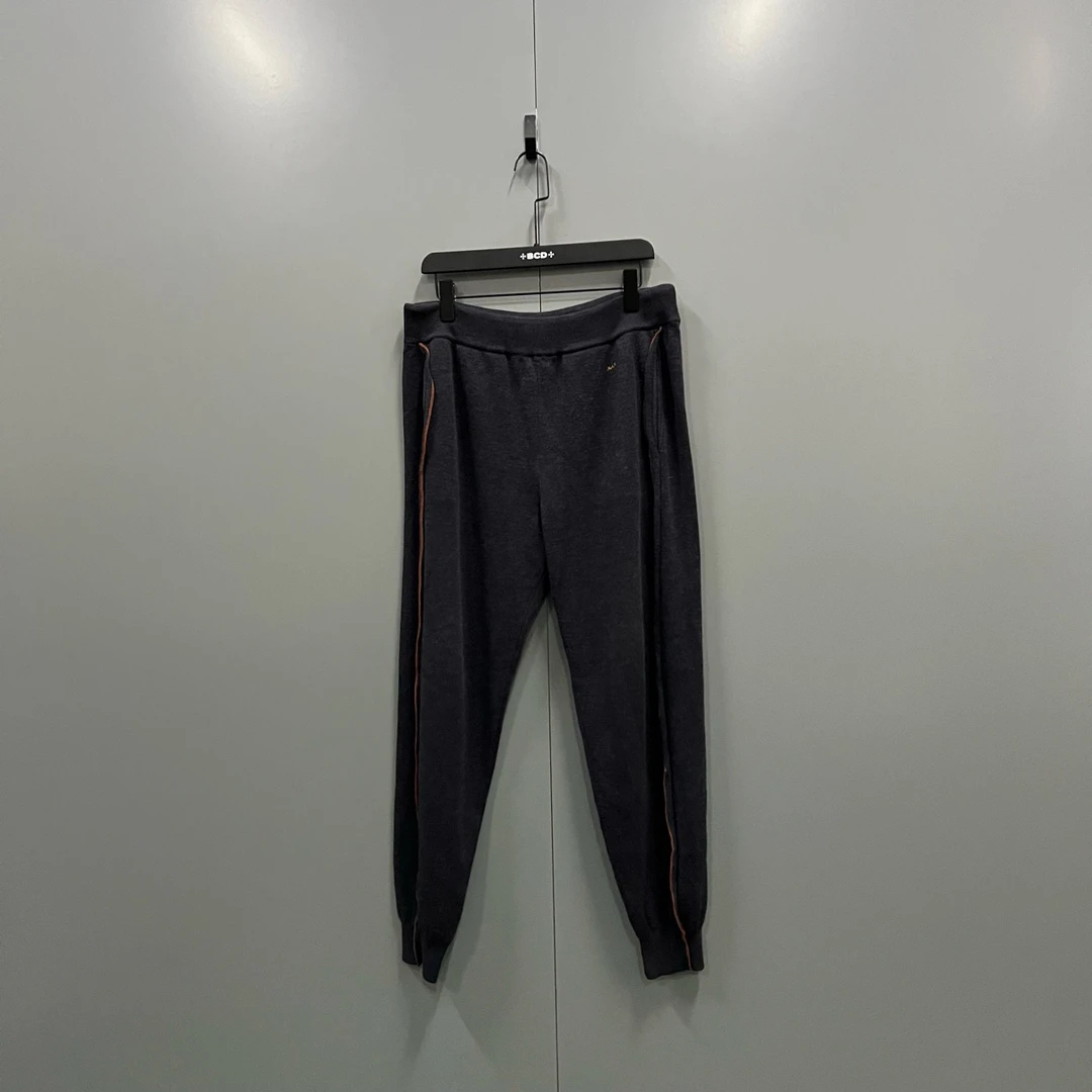 99新 ZEGNA h923  杰尼亚 深灰色针织运动裤 50码/208104