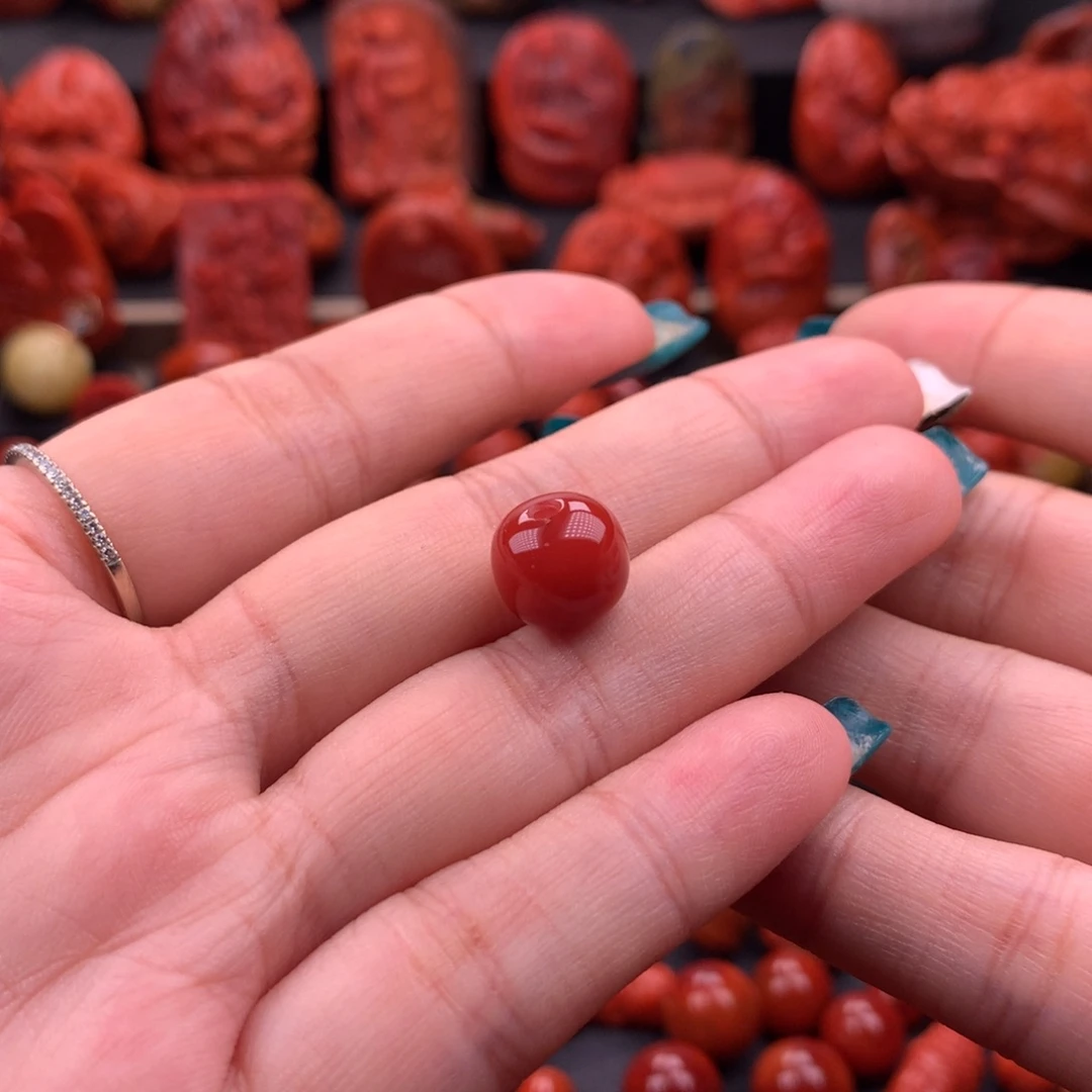南红玛瑙南红川料原矿老型11mm未镶嵌