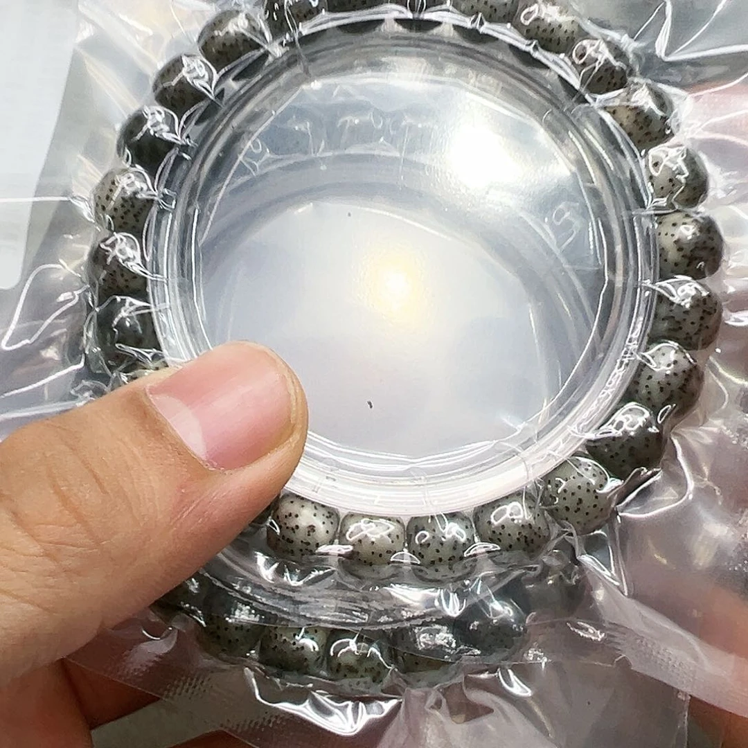 星月菩提手串73王者糯冰绿石玉星月菩提单圈98