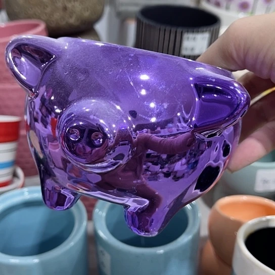 多肉绿植陶瓷花盆9.9包邮，有孔