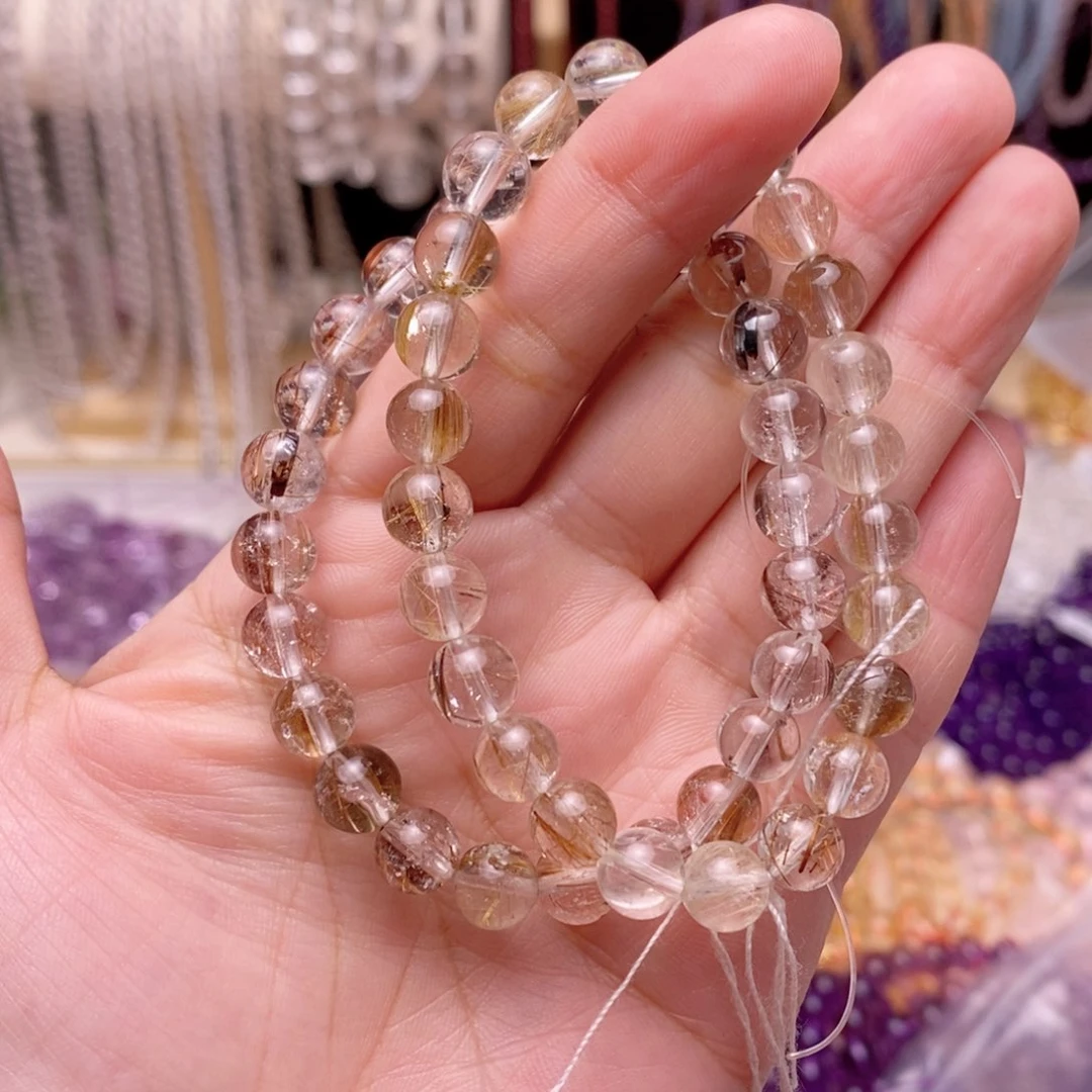 水晶手链未镶嵌发晶卡7.9