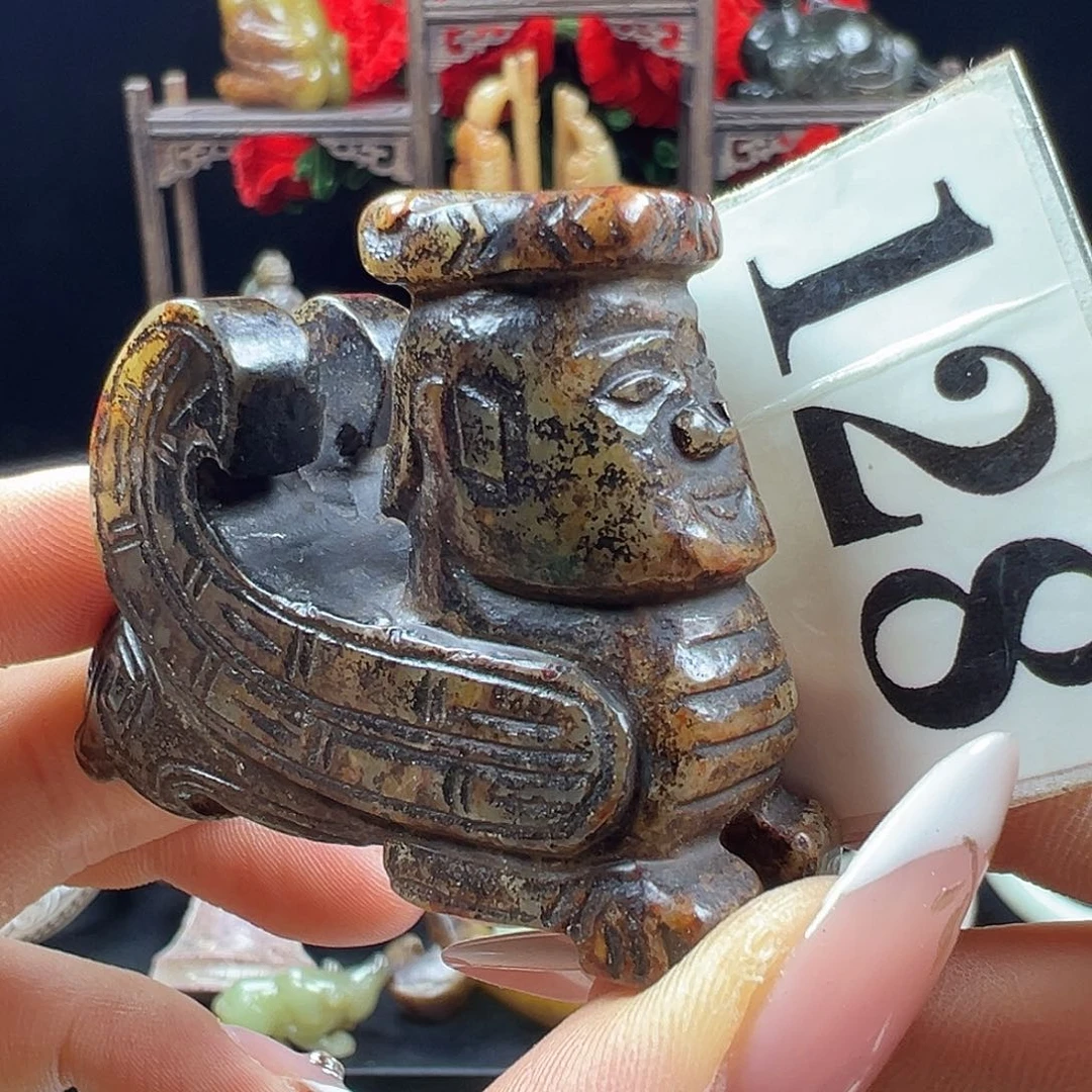 和田玉未镶嵌挂件