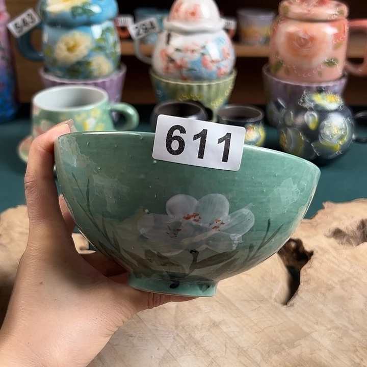 景德镇陶瓷手绘作品611大瑕