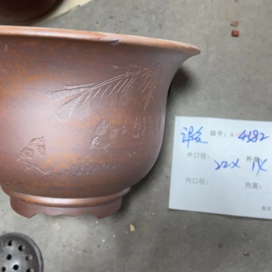 紫砂花盆花卉工艺