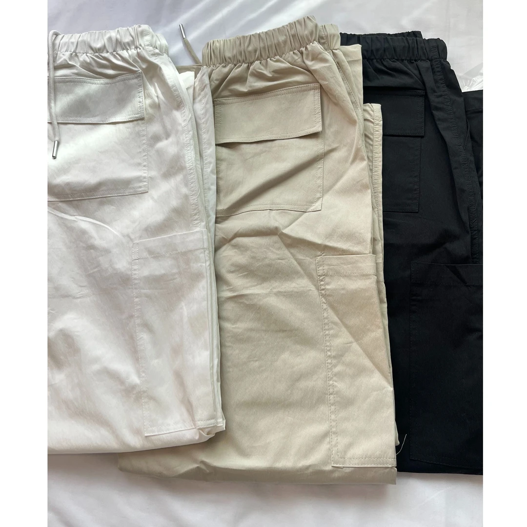 韩国正品 25春夏 休闲简约松紧腰工装裤（N0退）