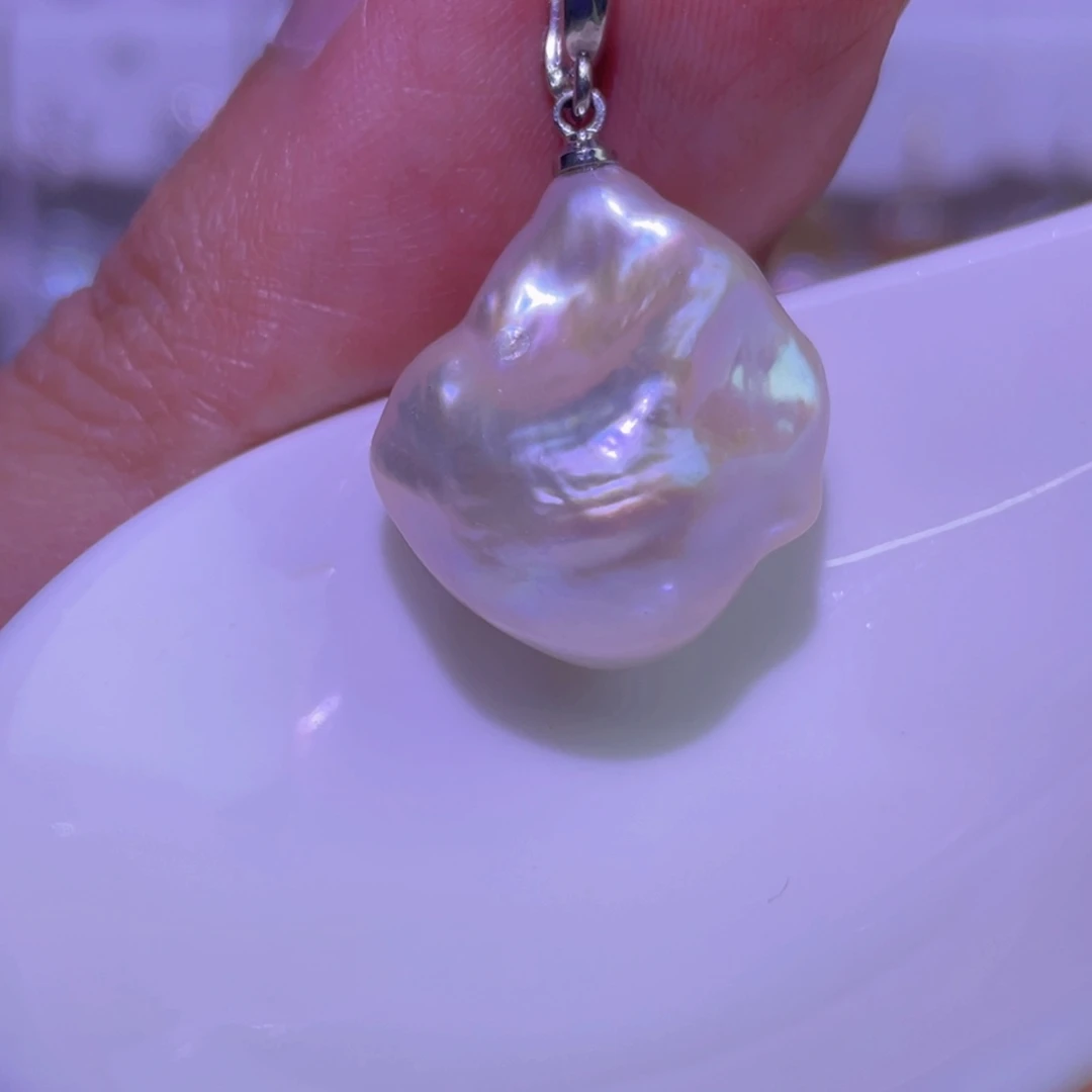 淡水珍珠未镶嵌天然淡水珍珠吊坠