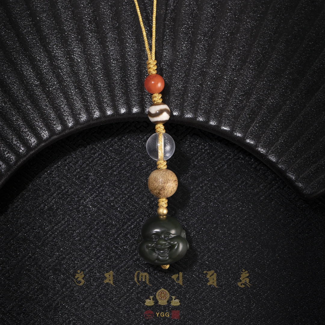 K员格格OJTT05/和田玉塔青佛头挂件（多样性发）