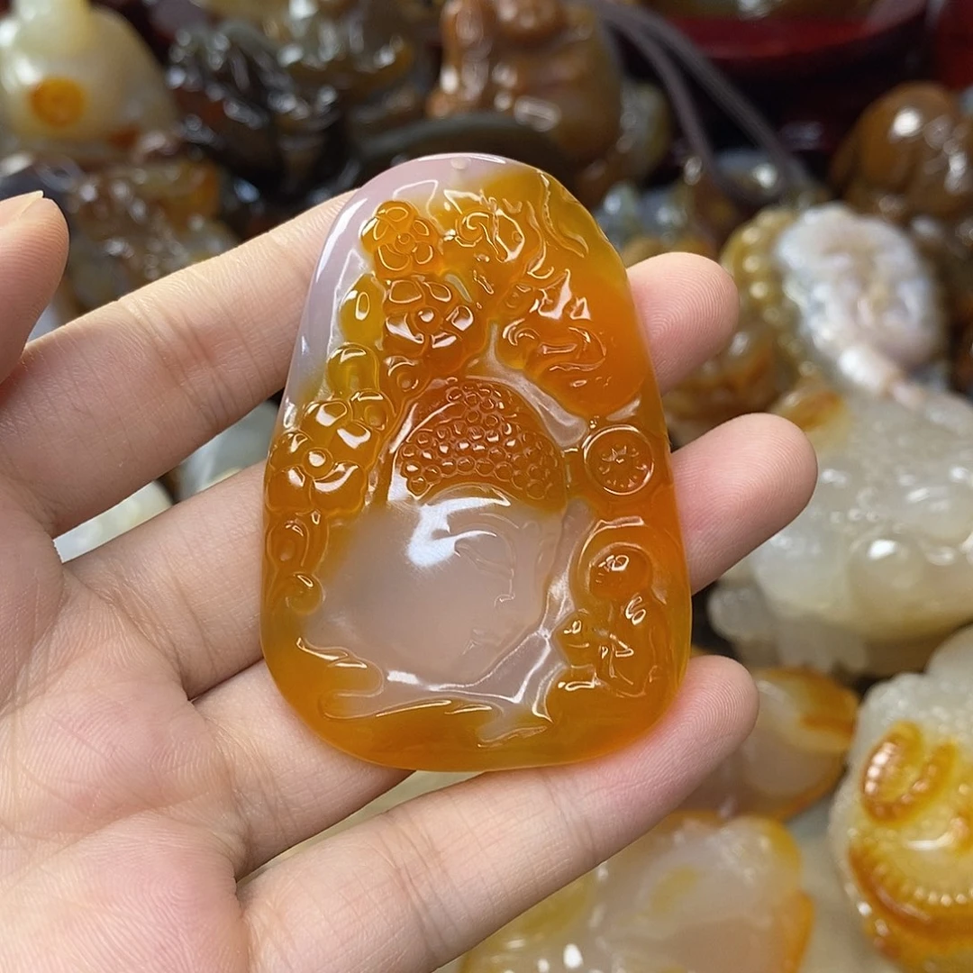 玛瑙/玉髓吊坠未镶嵌