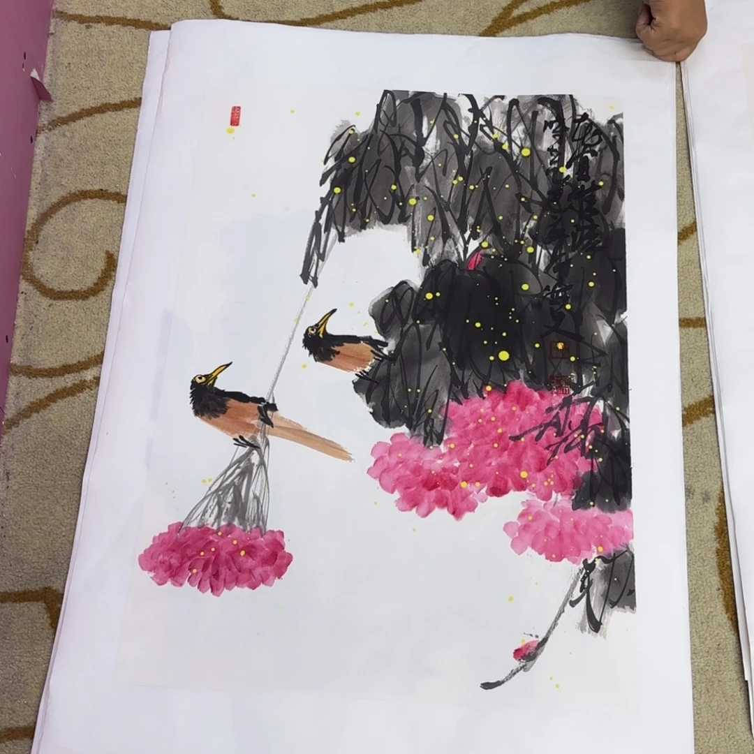 国画李海文老师作品刘