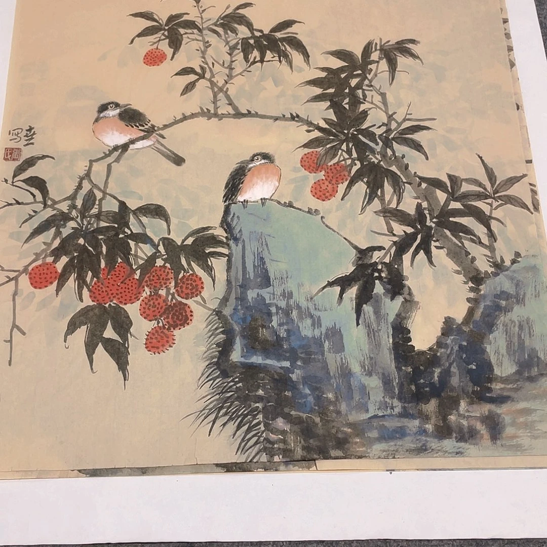 国画2平尺纯手绘国画作品