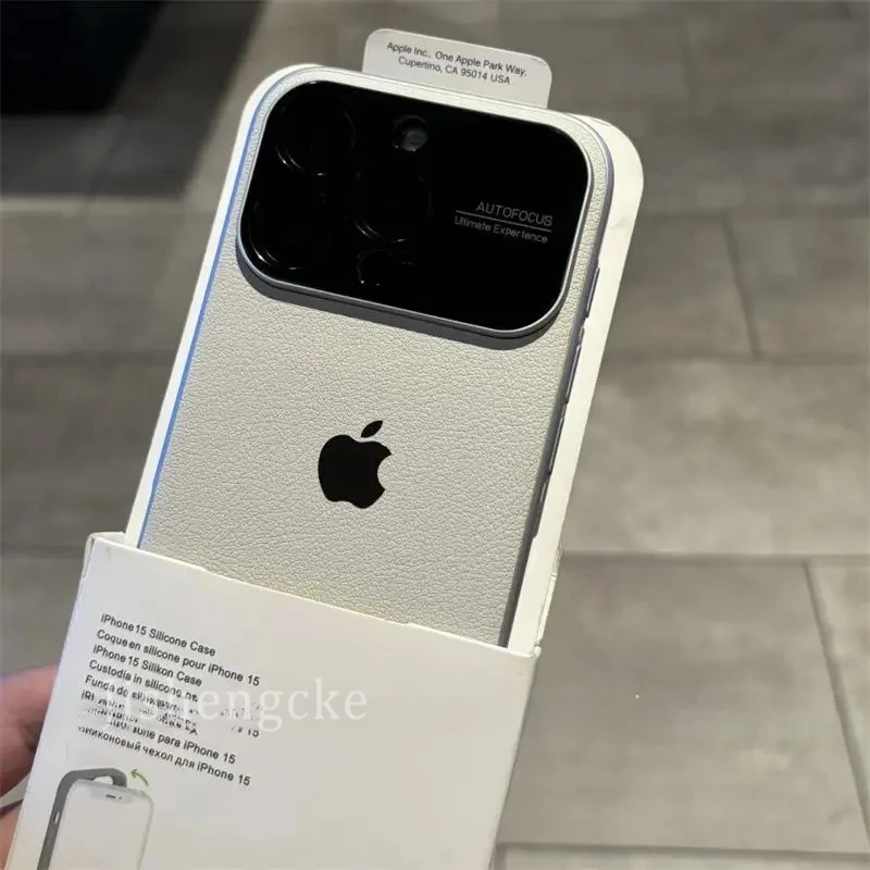 秒变17大视窗精孔散热防滑适用iphone16pro手机套皮质15pro磁吸14