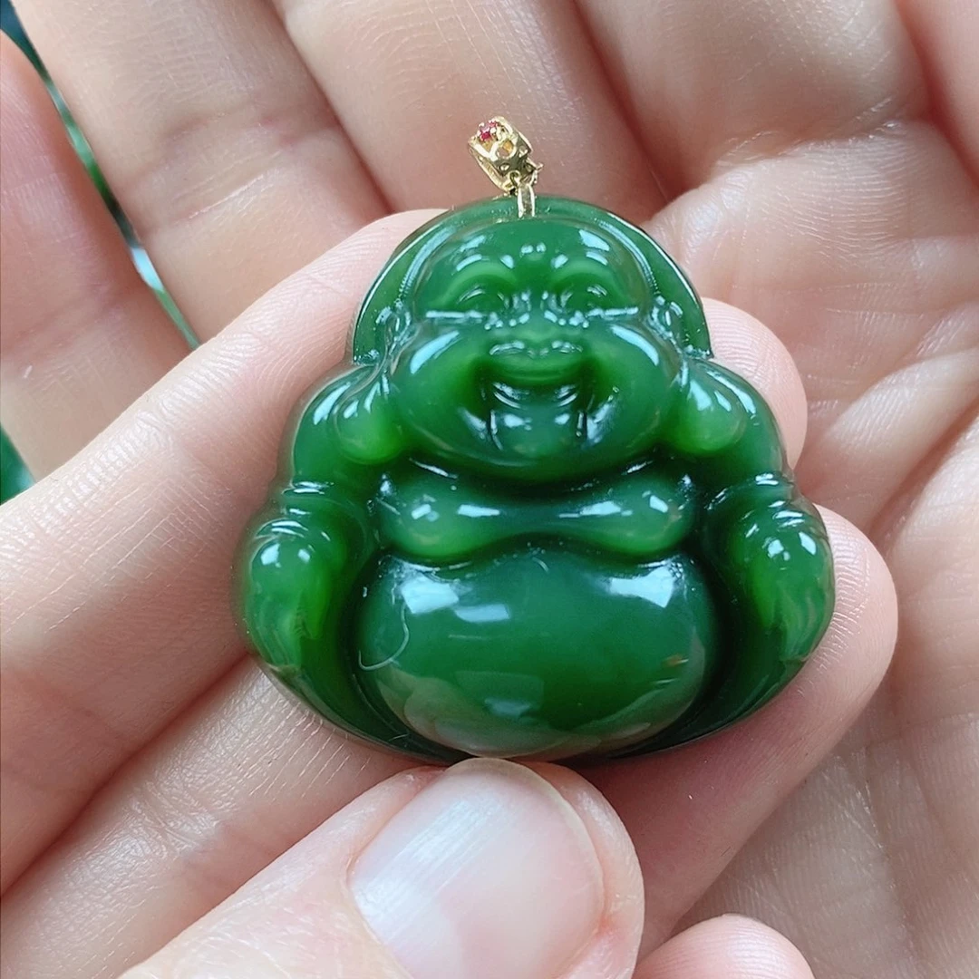 和田玉颈饰未镶嵌大*