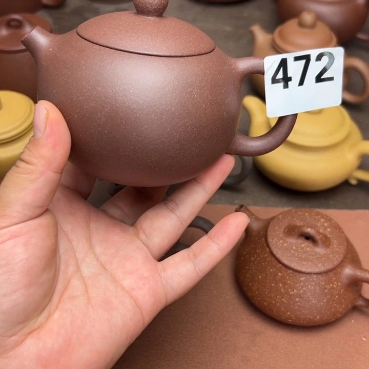紫砂茶壶紫泥半手工300cc左右