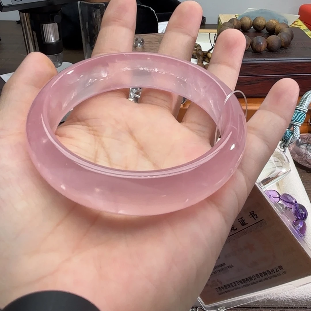 未镶嵌手链水晶手镯马粉57