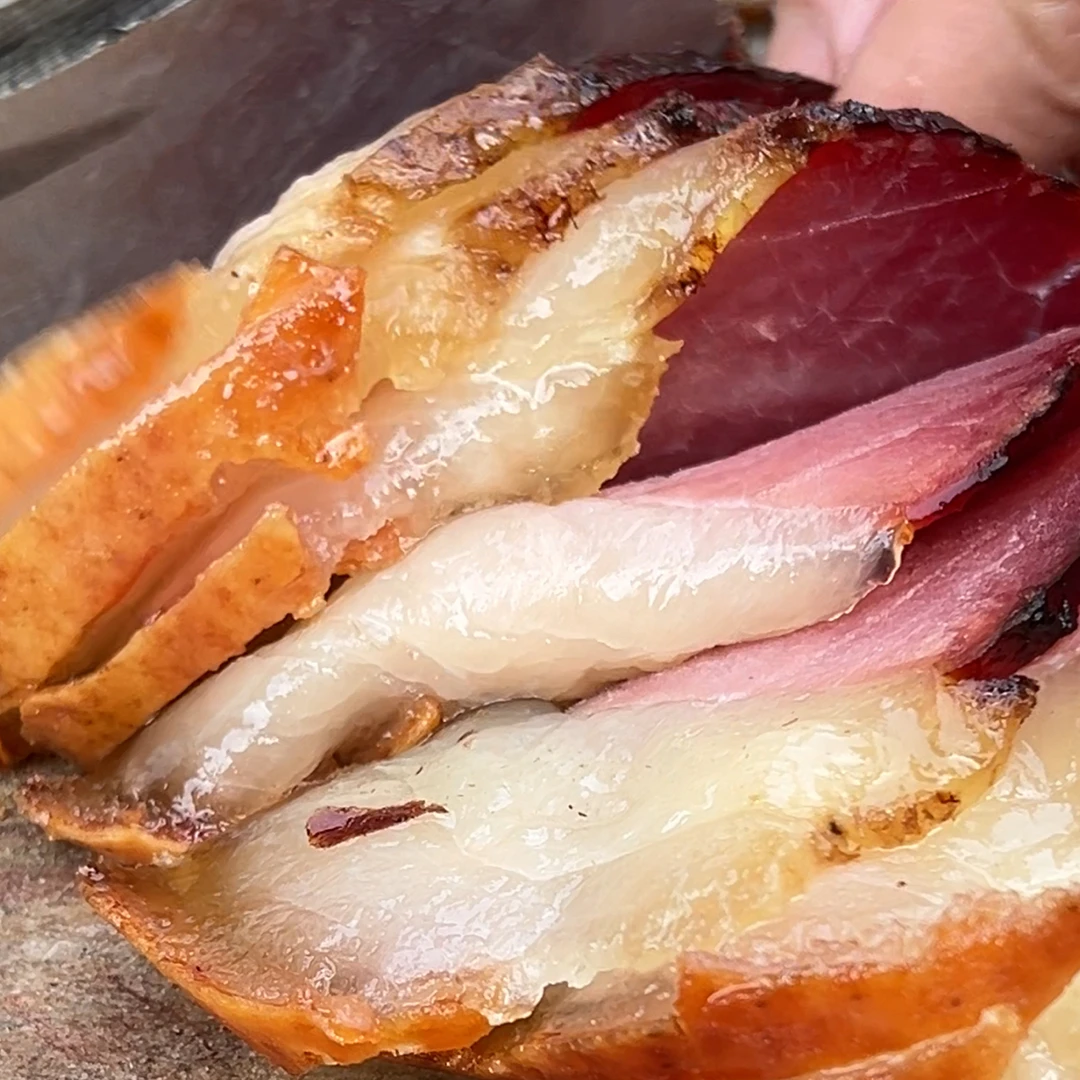 贵州柴火烟熏腊肉农家土猪五花腊肉 一物一拍