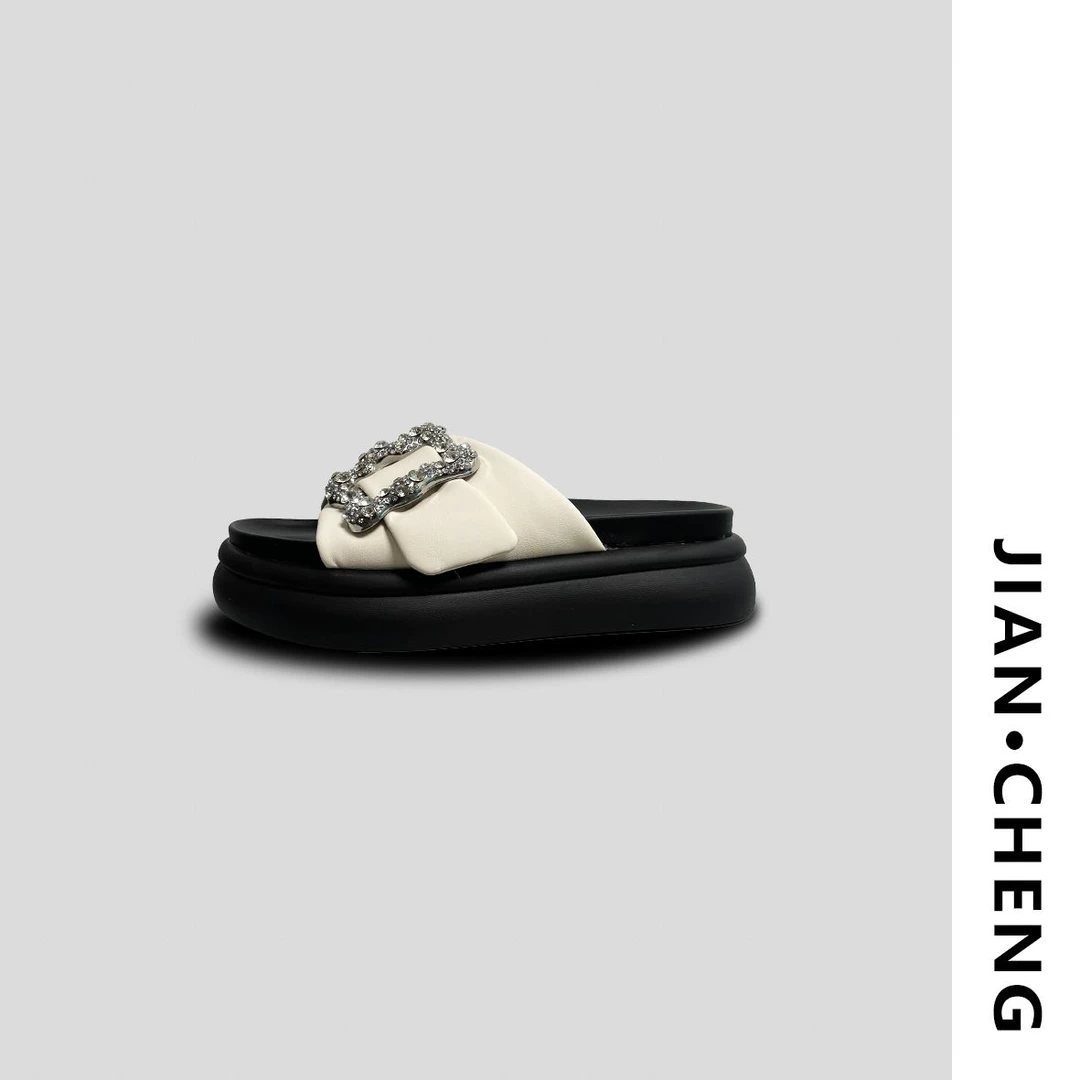 【简柽】厚底闪钻拖鞋D507-YY712