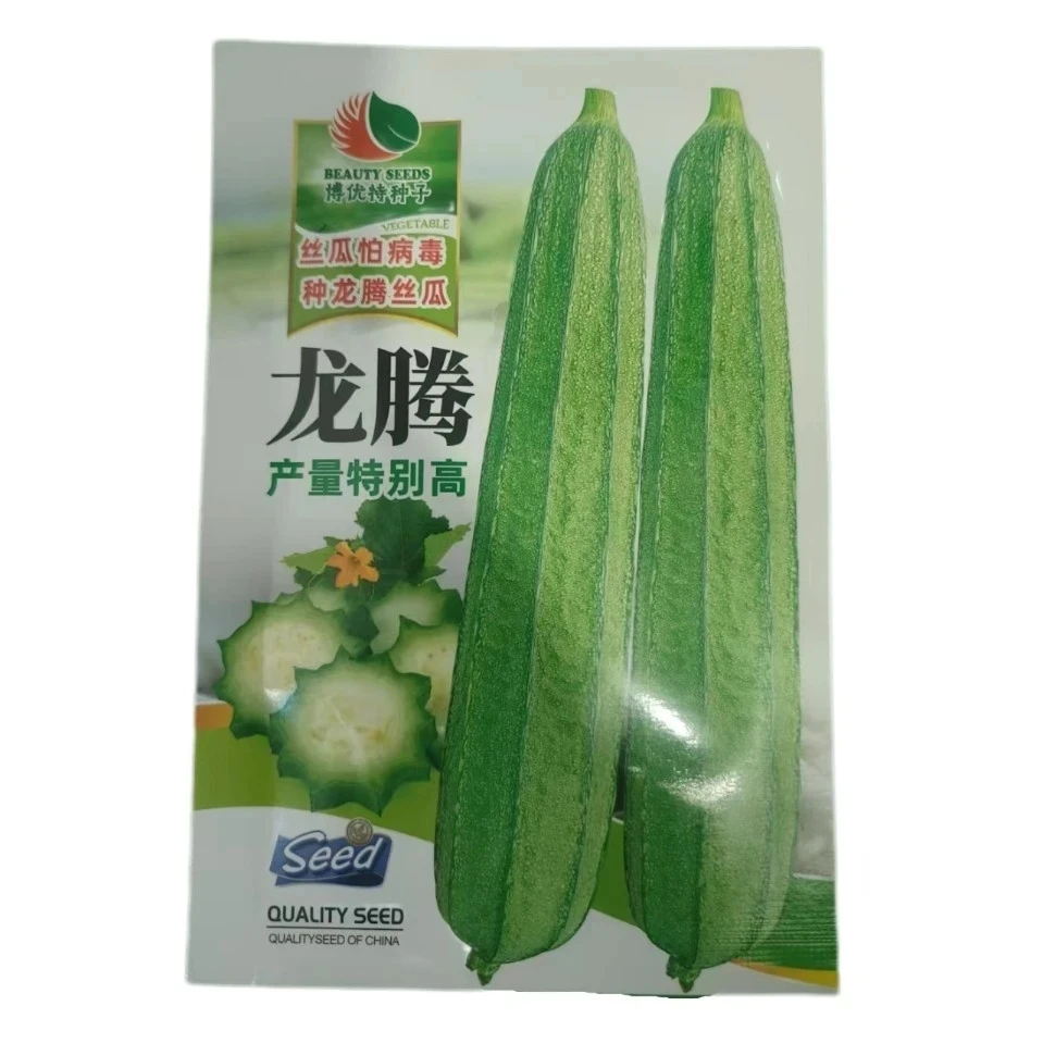 龙腾耐热特大播种抗病毒丝瓜60~75粒小花点瓜长33-40公分丝瓜种子