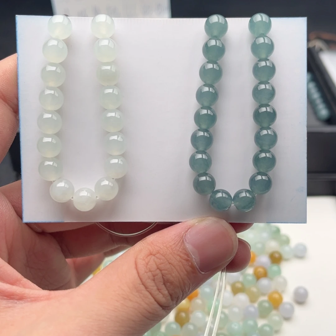 小***麻翡翠未镶嵌手链多样性
