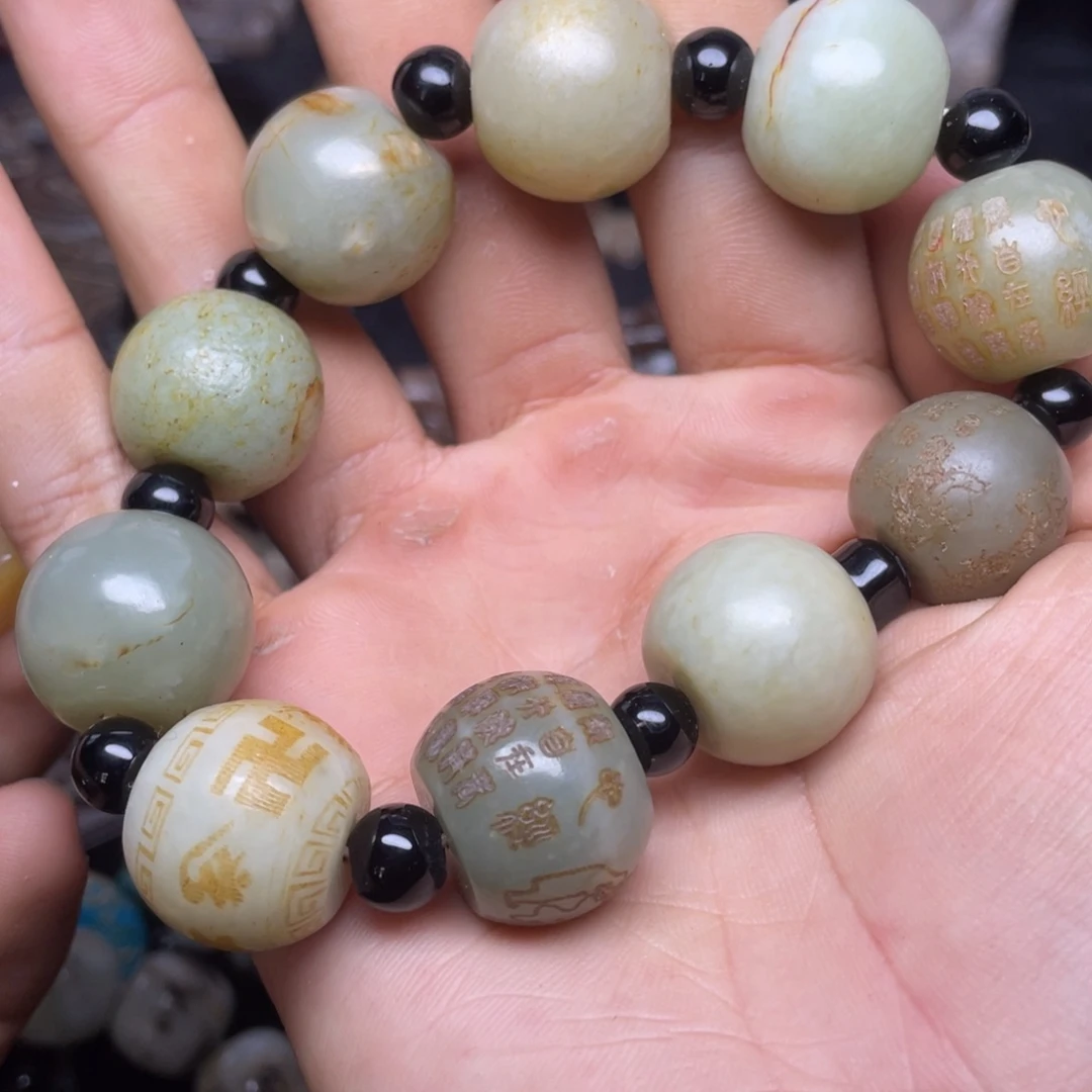 和田玉（糖玉）未镶嵌笔搁感*