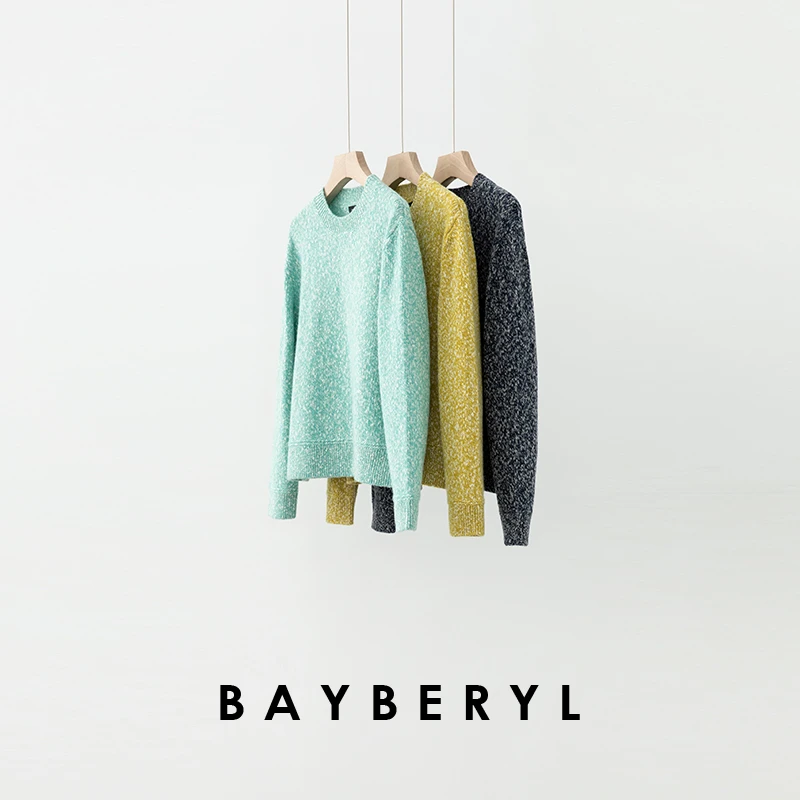 CC10-BAYBERYL老贝苏格兰邓肯*大肚花纱羊毛圆领针织衫ZZS5E0712