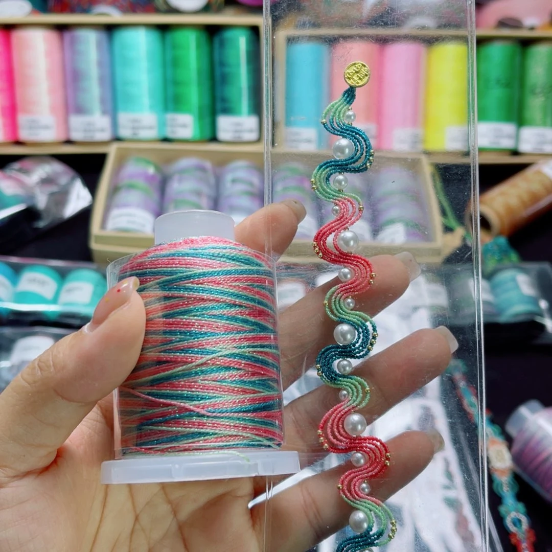 腈纶6股星空股40克 胭脂萃