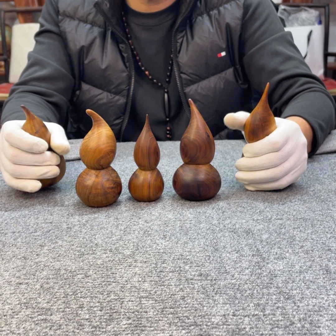 【闪购商品】柏木（崖柏）雷雷，手工葫芦福禄，咖啡豆甜奶香