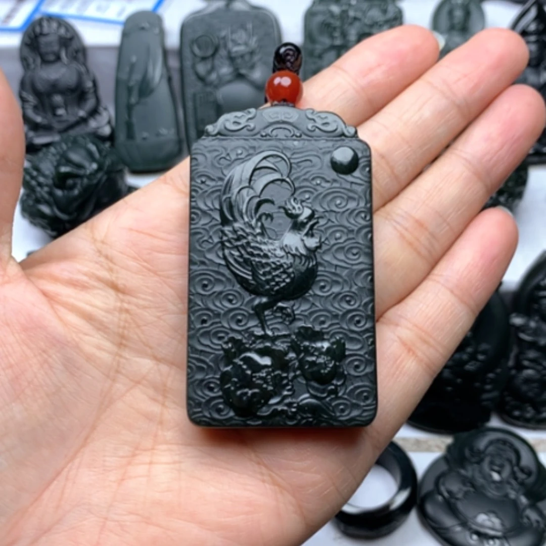 【闪购商品】颈饰未镶嵌和田玉双面雕刻