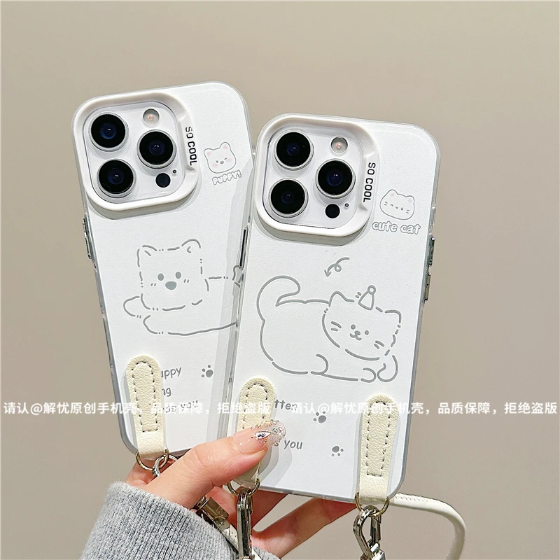 磨砂彩银适用苹果17/iPhone/华为荣耀/OPPO/VIVO/小米手机壳保护